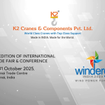 K2 Cranes at Windergy India 2025 — A Powerful Showcase of Innovation and Engineering Excellence